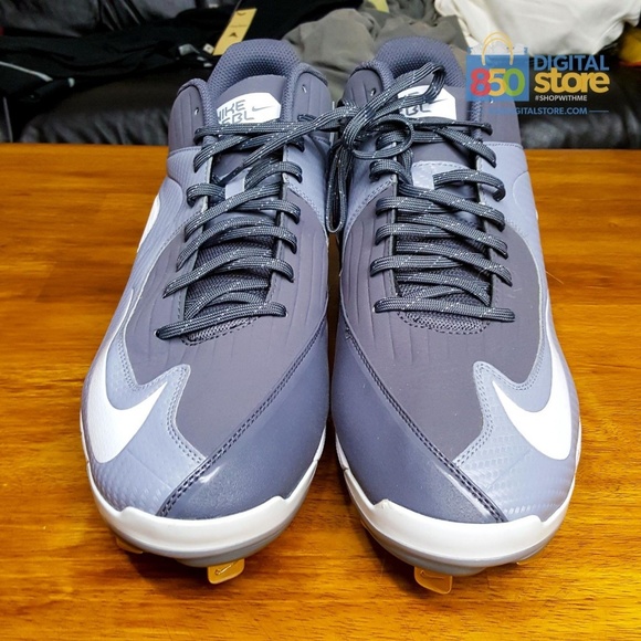 Nike Air MVP Pro 2 Metal Baseball Cleats Grey 16 - Picture 3 of 8